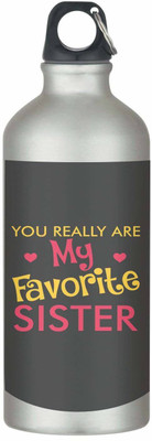 Giftsmate Rakhi Gifts for Sister Sipper Water Bottle Favorite Sister 600 ml Sipper(Pack of 1, Black)
Giftsmate Rakhi Gifts for Sister Sipper Water Bottle Favorite Sister 600 ml Sipper(Pack of 1, Black)