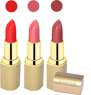 Bonjour Paris Creamy matte lipstick 17-06A7(mauve, pink, red, 12 g)