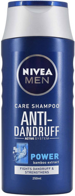 Nivea Men Care Shampoo Anti-Dandruff, Power Bamboo Extract - 250ml(250 ml)