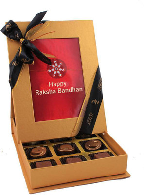 Zoroy Luxury Chocolate Rakshabandhan signature 12 chocolate rakhi Fudges(125 g)
Zoroy Luxury Chocolate Rakshabandhan signature 12 chocolate rakhi Fudges(125 g)