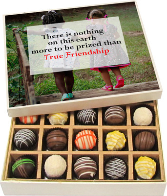 Chocholik Friendship Gift There Is Nothing on This Earth More to Be - Dark, Milk, White Chocolate Truffles -20pc Truffles(300 g)
Chocholik Friendship Gift There Is Nothing on This Earth More to Be - Dark, Milk, White Chocolate Truffles -20pc Truffles(300 g)
