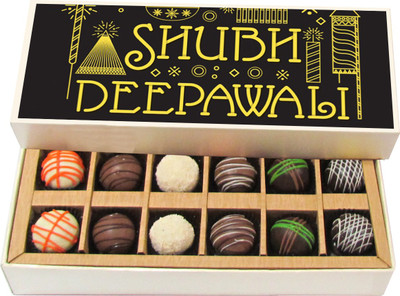 Chocholik Diwali Sweets - Shubh Deepawali - Dark, Milk, White Chocolate Truffles - 12pc Truffles(180 g)
Chocholik Diwali Sweets - Shubh Deepawali - Dark, Milk, White Chocolate Truffles - 12pc Truffles(180 g)