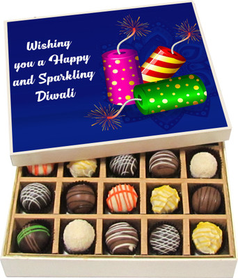 Chocholik Diwali Gifts - Wishing You a Happy and Sparkling Diwali - Dark, Milk, White Chocolate Truffles - 20pc Truffles(300 g)
Chocholik Diwali Gifts - Wishing You a Happy and Sparkling Diwali - Dark, Milk, White Chocolate Truffles - 20pc Truffles(300 g)