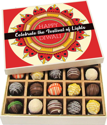 Chocholik Diwali Sweets - Celebrate the Festival of Lights Happy Diwali - Dark, Milk, White Chocolate Truffles - 20pc Truffles(300 g)
Chocholik Diwali Sweets - Celebrate the Festival of Lights Happy Diwali - Dark, Milk, White Chocolate Truffles - 20pc Truffles(300 g)