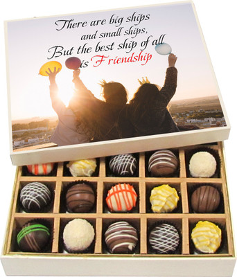 Chocholik Friendship Gift There Are Big Ships and Small Ships - Dark, Milk, White Chocolate Truffles -20pc Truffles(300 g)
Chocholik Friendship Gift There Are Big Ships and Small Ships - Dark, Milk, White Chocolate Truffles -20pc Truffles(300 g)