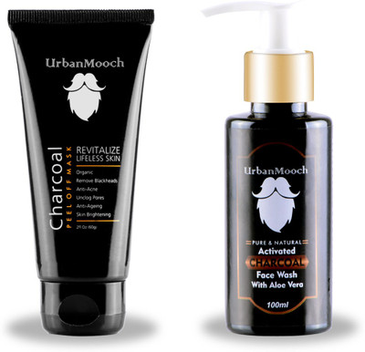 UrbanMooch Activated Charcoal Peel Off Mask & Activated Charcoal Face Wash for Anti Aging, Anti Acne, Blackheads Removal, Skin Brightening(Set of 2)
UrbanMooch Activated Charcoal Peel Off Mask & Activated Charcoal Face Wash for Anti Aging, Anti Acne, Blackheads Removal, Skin Brightening(Set of 2)