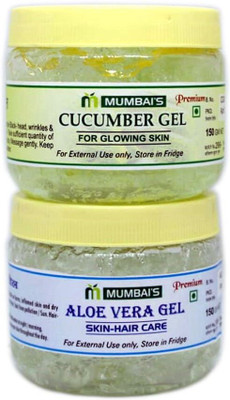 Mumbai agro Herbal Combo Pack of Cucumber & Aloe vera Gel 100 % pure & Natural 150 GM Each(150 g)
Mumbai agro Herbal Combo Pack of Cucumber & Aloe vera Gel 100 % pure & Natural 150 GM Each(150 g)