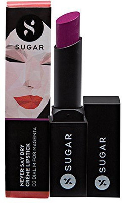 Sugar Cosmetics Never Say Dry Cr�me Lipstick 02 Dial M For Magenta(02 Dial M For Magenta (Deep Magenta Purple))
Sugar Cosmetics Never Say Dry Cr�me Lipstick 02 Dial M For Magenta(02 Dial M For Magenta (Deep Magenta Purple))