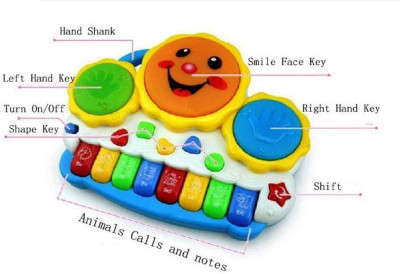Amazia Drum Keyboard Musical Toy with Flashing Lights - Animal Sounds and Songs(Multicolor)
Amazia Drum Keyboard Musical Toy with Flashing Lights - Animal Sounds and Songs(Multicolor)