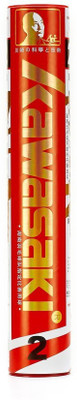 kawasaki Tournament Series Shuttlecock Team 2 Feather Shuttle - White(Fast, 79, Pack of 1)
kawasaki Tournament Series Shuttlecock Team 2 Feather Shuttle - White(Fast, 79, Pack of 1)