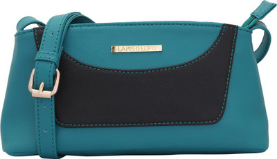 LAPIS-O- LUPO Women Casual Blue PU Sling Bag