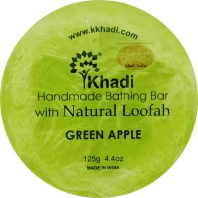 Khadi Green Apple Loofah Soap(125 g)