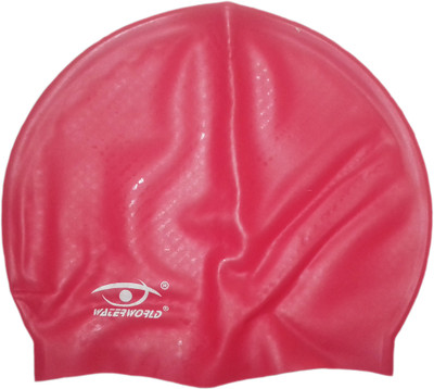 kidoz kingdom WATER WORLD SWIMMING CAP-RED Swimming Cap(Red, Pack of 1)