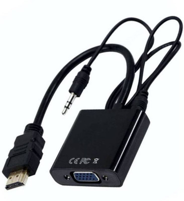 Microware TV-out Cable 1080P HDMI to VGA Converter With 3.5mm Aux Audio Cable HDMI Male to VGA Female Adapter Cable for HDTV DVD TV Box(Black, For TV)
Microware TV-out Cable 1080P HDMI to VGA Converter With 3.5mm Aux Audio Cable HDMI Male to VGA Female Adapter Cable for HDTV DVD TV Box(Black, For TV)