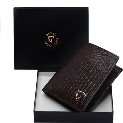 Royal Scot Grey Men Brown Genuine Leather Wallet(4 Card Slots), Dark brown
Royal Scot Grey Men Brown Genuine Leather Wallet(4 Card Slots), Dark brown