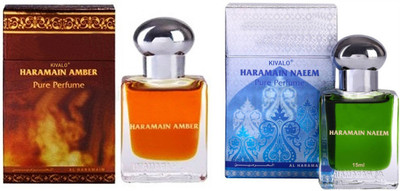 Kivalo Ⓡ Haramain Pure Original Amber & Naeem Fragrance Roll on Perfume Oil Pack of 2 (Attar) - 2 x 15 ml Floral Attar(Musk)
Kivalo Ⓡ Haramain Pure Original Amber & Naeem Fragrance Roll on Perfume Oil Pack of 2 (Attar) - 2 x 15 ml Floral Attar(Musk)