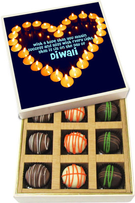 Chocholik Diwali Sweets - Wish A Hope - Dark, Milk, White Chocolate Truffles - 9pc Truffles(135 g)
Chocholik Diwali Sweets - Wish A Hope - Dark, Milk, White Chocolate Truffles - 9pc Truffles(135 g)