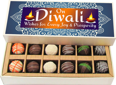 Chocholik Diwali Sweets - Wishes For Every Joy & Prosperity - Dark, Milk, White Chocolate Truffles - 12pc Truffles(180 g)
Chocholik Diwali Sweets - Wishes For Every Joy & Prosperity - Dark, Milk, White Chocolate Truffles - 12pc Truffles(180 g)