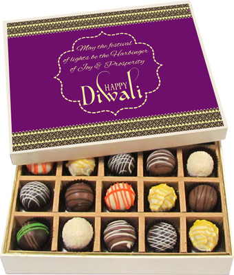 Chocholik Diwali Sweets - May The Festival Of Lights Be The Harbinger Of Joy - Dark, Milk, White Chocolate Truffles - 20pc Truffles(300 g)
Chocholik Diwali Sweets - May The Festival Of Lights Be The Harbinger Of Joy - Dark, Milk, White Chocolate Truffles - 20pc Truffles(300 g)