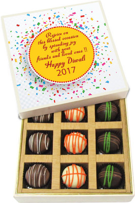 Chocholik Diwali Sweets - Rejoice On This Blessed Occasion - Dark, Milk, White Chocolate Truffles - 9pc Truffles(135 g)
Chocholik Diwali Sweets - Rejoice On This Blessed Occasion - Dark, Milk, White Chocolate Truffles - 9pc Truffles(135 g)