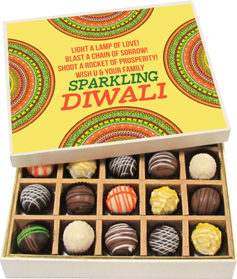 Chocholik Diwali Sweets - Light A Lamp Of Love - Dark, Milk, White Chocolate Truffles - 20pc Truffles(300 g)
Chocholik Diwali Sweets - Light A Lamp Of Love - Dark, Milk, White Chocolate Truffles - 20pc Truffles(300 g)