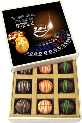 Chocholik Diwali Sweets - May Lakshmi Maa Fill Your Home With Happiness - Dark, Milk, White Chocolate Truffles - 9pc Truffles(135 g)
Chocholik Diwali Sweets - May Lakshmi Maa Fill Your Home With Happiness - Dark, Milk, White Chocolate Truffles - 9pc Truffles(135 g)