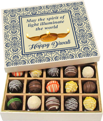 Chocholik Diwali Sweets - May The Spirit Of Light Illuminate - Dark, Milk, White Chocolate Truffles - 20pc Truffles(300 g)
Chocholik Diwali Sweets - May The Spirit Of Light Illuminate - Dark, Milk, White Chocolate Truffles - 20pc Truffles(300 g)