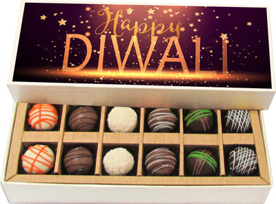 Chocholik Diwali Sweets - Happy Diwali With Ganpati Blessings - Dark, Milk, White Chocolate Truffles - 12pc Truffles(180 g)
Chocholik Diwali Sweets - Happy Diwali With Ganpati Blessings - Dark, Milk, White Chocolate Truffles - 12pc Truffles(180 g)