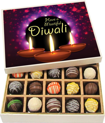 Chocholik Diwali Sweets - Have A Mastiful Diwali - Dark, Milk, White Chocolate Truffles - 20pc Truffles(300 g)
Chocholik Diwali Sweets - Have A Mastiful Diwali - Dark, Milk, White Chocolate Truffles - 20pc Truffles(300 g)