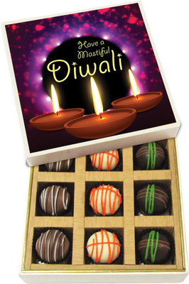 Chocholik Diwali Sweets - Have A Mastiful Diwali - Dark, Milk, White Chocolate Truffles - 9pc Truffles(135 g)
Chocholik Diwali Sweets - Have A Mastiful Diwali - Dark, Milk, White Chocolate Truffles - 9pc Truffles(135 g)