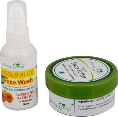 Glowing Buzz Combos of Premium Shea Butter and Marigold Aloe Sulphate Free Face Wash(Set of 1)
Glowing Buzz Combos of Premium Shea Butter and Marigold Aloe Sulphate Free Face Wash(Set of 1)