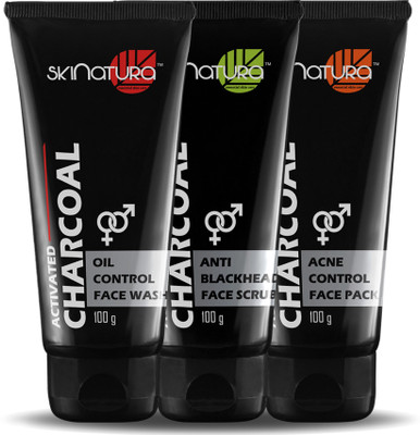 skinatura Activated Charcoal ( Oil Control face Wash + Anti-Blackhead Face Scrub + Acne Control Face Pack )(Set of 3)
skinatura Activated Charcoal ( Oil Control face Wash + Anti-Blackhead Face Scrub + Acne Control Face Pack )(Set of 3)