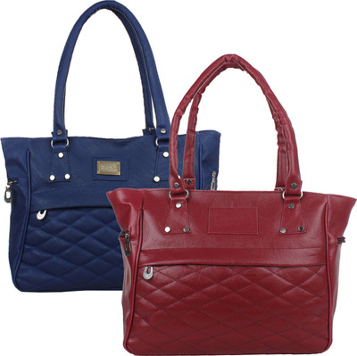 Element Cart Hand-held Bag(Maroon, Blue), Blue;maroon