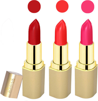 Bonjour Paris Creamy matte lipstick 17-06N4(dark red-red-pink, 12 g)