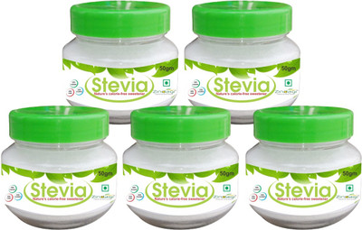 Zindagi Stevia White Powder - Stevia Leaves Extract - Sugarfree Stevia Powder (Buy 4 Get 1 Free) Sugar(250 g, Pack of 5)