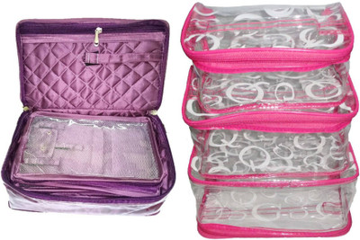 FUNKROO combo of 2 Necklace pouch And cosmetic bag bridal organizer jewellry srorage vanity box-set of 3 Jewellery Vanity Box jewellery and Cosmatic pouch Vanity Box(Multicolor)
FUNKROO combo of 2 Necklace pouch And cosmetic bag bridal organizer jewellry srorage vanity box-set of 3 Jewellery Vanity Box jewellery and Cosmatic pouch Vanity Box(Multicolor)
