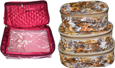FUNKROO combo of 2 cosmetic pouch set of 3 and necklace organizer jewellry storage vanity box jewellery and Cosmatic pouch Vanity Box(Multicolor)
FUNKROO combo of 2 cosmetic pouch set of 3 and necklace organizer jewellry storage vanity box jewellery and Cosmatic pouch Vanity Box(Multicolor)