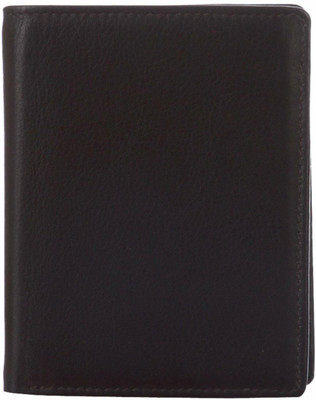 Leatherman Men Black Genuine Leather Wallet(11 Card Slots)