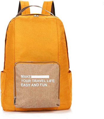Trend It Foldable Travel Storage Portable School Bag(Orange, 26 inch)