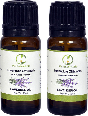 Ks Essentials Pure Lavender Oil ( Lavendula Officinalis ) Pack of 2 ( 10ml ) Each(10 ml)
Ks Essentials Pure Lavender Oil ( Lavendula Officinalis ) Pack of 2 ( 10ml ) Each(10 ml)