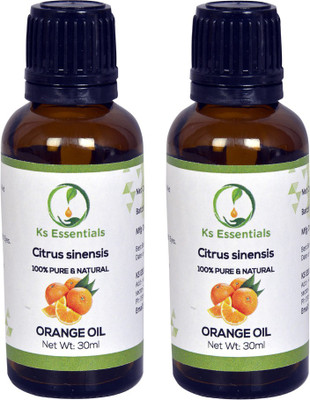 Ks Essentials 100% Pure Orange Oil ( Citrus sinensis ) Pack of 2 (30ml) Each(30 ml)
Ks Essentials 100% Pure Orange Oil ( Citrus sinensis ) Pack of 2 (30ml) Each(30 ml)