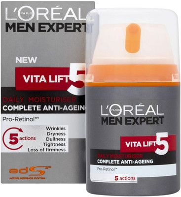 L'Oreal Paris Men Expert Vita Lift 5 Daily Moisturiser Anti Ageing Cream - 50ml(50 ml)
L'Oreal Paris Men Expert Vita Lift 5 Daily Moisturiser Anti Ageing Cream - 50ml(50 ml)