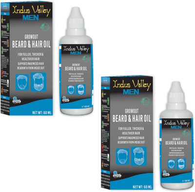 Indus Valley Men's Beard & Hair Regrowth Oil - Twin Pack - For Perfect Grooming Hair Oil(120 ml)
Indus Valley Men's Beard & Hair Regrowth Oil - Twin Pack - For Perfect Grooming Hair Oil(120 ml)