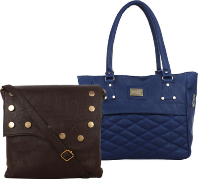 Element Cart Sling Bag(Blue, Brown)
