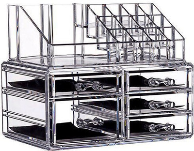 Hojo Acrylic Cosmetic and Make up Organizer Cum Storage Box Double Layer Beauty Vanity Jewellery Box Vanity Box(White)
Hojo Acrylic Cosmetic and Make up Organizer Cum Storage Box Double Layer Beauty Vanity Jewellery Box Vanity Box(White)