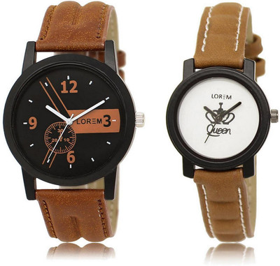 LOREM LR1-209 Stylish White & Black Round Boy's & Girl's Leather Watch - For Men & Women
LOREM LR1-209 Stylish White & Black Round Boy's & Girl's Leather Watch - For Men & Women