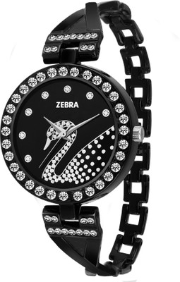 Zebra Black Diamond Stunned Hans Dial Party-Wedding Style Watch For Girls & Women Watch - For Girls