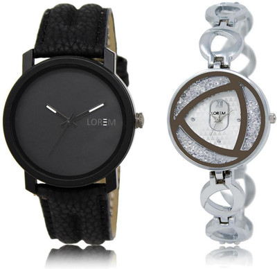 LOREM LR21-240 Stylish Silver & Black Round Boy's & Girl's Metal Bracelet & Leather Watch - For Men & Women
LOREM LR21-240 Stylish Silver & Black Round Boy's & Girl's Metal Bracelet & Leather Watch - For Men & Women