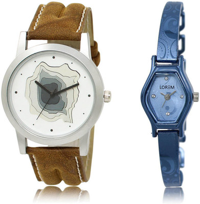 LOREM LR9-218 Stylish Blue & White Contemporary & Round Boy's & Girl's Metal Bracelet & Leather Watch - For Men & Women
LOREM LR9-218 Stylish Blue & White Contemporary & Round Boy's & Girl's Metal Bracelet & Leather Watch - For Men & Women