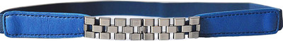 AyA Fashion Women Party Blue Artificial Leather Belt